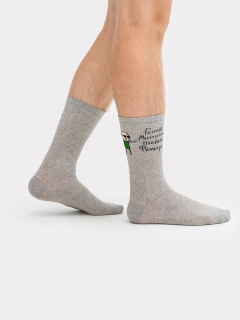 Носки Mark Formelle 107K-2503/23107K-1 серый_меланж_рис.2503 - фото 1