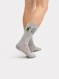 Носки Mark Formelle 107K-2503/23107K-1 серый_меланж_рис.2503 - фото 4