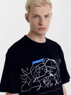 Футболка Mark Formelle 111846/24-3575П-0 черный_печать5_3_сл_на_пол - фото 4