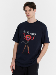 Футболка Mark Formelle 111846/24-3856П-0 неви_печать1_3_сл_на_пол - фото 4