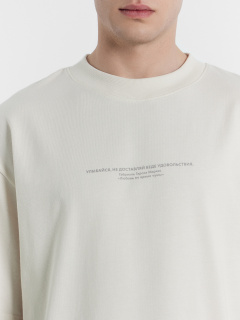 Футболка Mark Formelle 111883/24-3706П-0 белый_песок_печать_Печать - фото 5