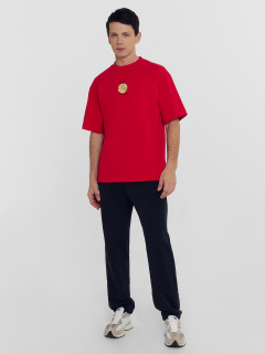 Футболка Mark Formelle 111883/24-4288П-0 багровый_печать_3_сл_на_пол_3_сл_на_спинке - фото 4