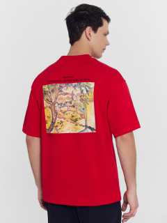 Футболка Mark Formelle 111883/24-4288П-0 багровый_печать_3_сл_на_пол_3_сл_на_спинке - фото 5