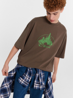 Футболка Mark Formelle 111883/24-4288П-0 табак_печать_3_сл_на_пол - фото 1