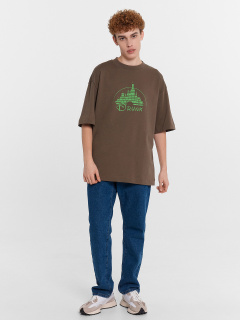 Футболка Mark Formelle 111883/24-4288П-0 табак_печать_3_сл_на_пол - фото 4