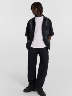 Рубашка Mark Formelle 111887/24-4948П-9 черный_печать_1_сл_на_пол_1сл_на_пол_1сл_на_кармане - фото 1