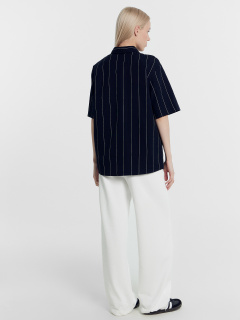 Рубашка Mark Formelle 112682/1/22/25987П-9 белая_полоска_на_т.синем - фото 1