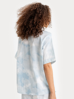 Блуза Mark Formelle 112682/22/22825П-9 голубая_варка_на_белом - фото 4