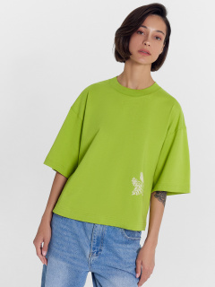 Футболка Mark Formelle 112769/24-26462П-0 т.цитрон_печать_1_сл_на_пол_4_сл_на_спинке - фото 1