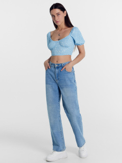 Топ Mark Formelle 112851/24-28287П-9 россыпь_горошков_на_голубом - фото 4