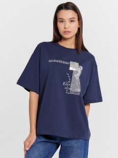 Футболка Mark Formelle 112961/24-29525П-0 глубокий_синий_печать1_1_сл_на_пол_ТП_Д - фото 4