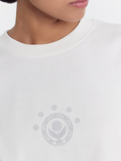 Футболка Mark Formelle 112961/24-29525П-0 св.молочный_печать_1_сл_на_пол - фото 5