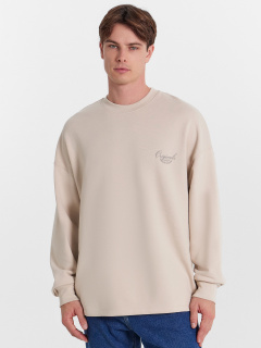 Свитшот Mark Formelle 121917/24-4011П-7(3) белый_песок_печать_1_сл_на_пол_1сл_на_спинке - фото 4