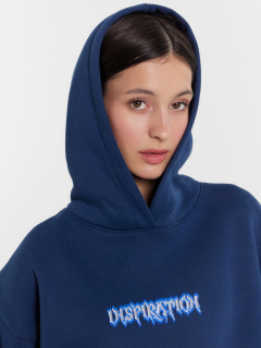 Худи Mark Formelle 122775/24-30926П-7П полуночный_синий_печать_2_сл_на_пол_3_сл_на_спинке - фото 4