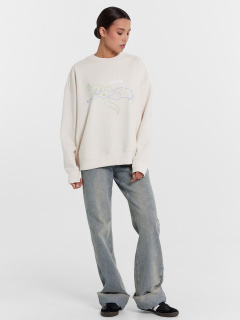 Свитшот Mark Formelle 122813/1/24-26549П-7 белый_песок_печать2_3_сл_на_пол_1_сл_ВНУТР_стор_с - фото 1