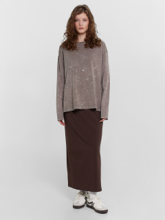 Джемпер Mark Formelle 122868-2/24-ОБР31287П-0 ACID_WASH_коричневый_БРАК_ПОЛОТНА_005_Прямое_к - фото 3