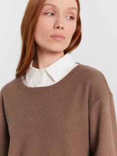 Джемпер Mark Formelle 122888/24-30233Ц-26 кофейный_меланж_5364_D - фото 3