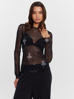 Джемпер Mark Formelle 122898/24-ОБР29926П-10 балерины_на_черном_010.2_Сублимация_полотна - фото 4