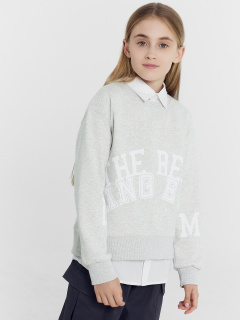 Свитшот Mark Formelle 127924/1/24-26516П-7 серый_меланж_4306_А_печать_2_сл_на_пол_2_сл_ПР_ру - фото 1