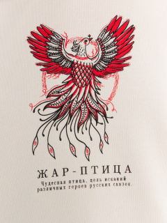 Худи Mark Formelle 127930/24-28482Ц-7 белый_песок_печать_3_сл_на_пол_3_сл_на_спинке - фото 5