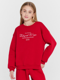 Свитшот Mark Formelle 127940/24-30549П-7П т.красный_печать_1_сл_на_пол_3_сл_на_спинке - фото 4