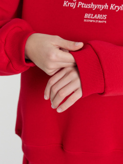 Свитшот Mark Formelle 127940/24-30549П-7П т.красный_печать_1_сл_на_пол_3_сл_на_спинке - фото 2