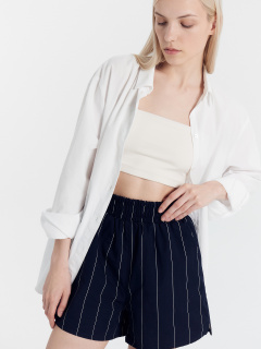 Шорты Mark Formelle 132334/24-25988П-9 белая_полоска_на_т.синем - фото 1