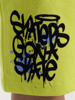 Шорты Mark Formelle 133330-2/24-27785П-0 салатовый_графит_печать_2_сл_1изд_на_ПР_дет_пер - фото 4