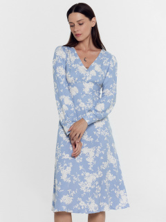 Платье Mark Formelle 152512/24-30360П-8 цветочки_на_пыльно_голубом - фото 4