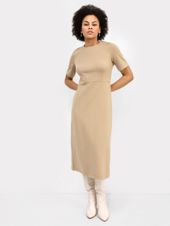 Платье Mark Formelle 152513/22/19001П-4 бежевая_елочка - фото 1