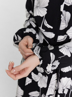 Платье Mark Formelle 152555/24-26519П-9 цветы_на_черном - фото 5