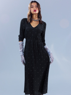 Платье Mark Formelle 152560/22/26335П-9 цветочки_на_черном - фото 5