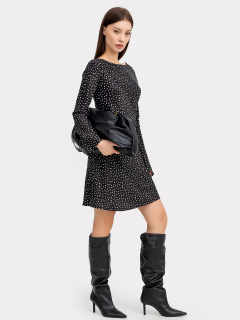 Платье Mark Formelle 152601/22/24584П-9 белый_горошек_на_черном - фото 2