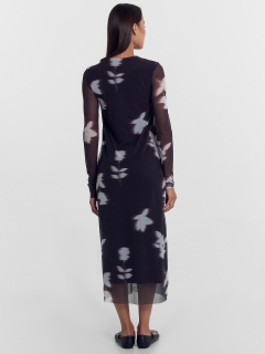 Платье Mark Formelle 152606/24-ОБР29854П-6 цветы_на_темном_шоколаде_010.2_Сублимация_полотн - фото 3