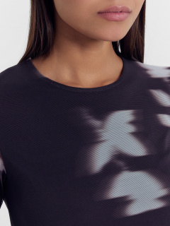 Платье Mark Formelle 152606/24-ОБР29854П-6 цветы_на_темном_шоколаде_010.2_Сублимация_полотн - фото 2