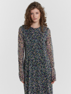 Платье Mark Formelle 152606/24-ОБР29930П-6 синие_цветы_010.2_Сублимация_полотна - фото 5