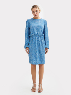 Платье Mark Formelle 152618/22/25233Ц-9 св.веточки_на_синем - фото 4