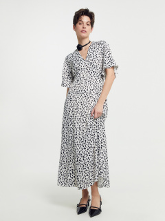 Платье Mark Formelle 152628/24-26395П-9 черные_пятнышки_на_св.молочном - фото 1