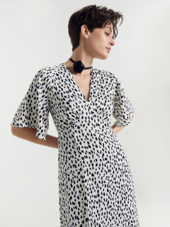 Платье Mark Formelle 152628/24-26395П-9 черные_пятнышки_на_св.молочном - фото 4