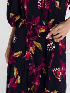 Платье Mark Formelle 152639/24-28381П-9 бабочки_цветы_на_черном - фото 4