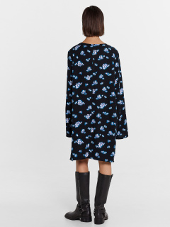 Платье Mark Formelle 152659/24-29707П-9 голубые_цветы_на_черном - фото 5