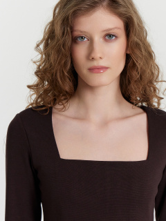 Платье Mark Formelle 152673/24-31460Ц-4 черный_кофе - фото 2