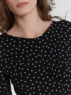 Платье Mark Formelle 152680/24-32025П-9 черно_белый_горох - фото 3