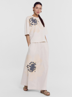 Юбка Mark Formelle 152796/24-29367П-9 белый_песок_печать_3_сл_на_дет_пер - фото 5