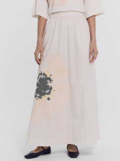 Юбка Mark Formelle 152796/24-29367П-9 белый_песок_печать_3_сл_на_дет_пер - фото 1