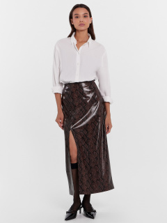 Юбка Mark Formelle 152801/24-29460П-10К черно_коричневая_змея - фото 2