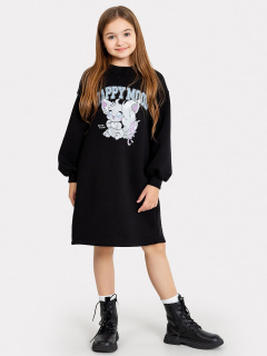 Платье Mark Formelle 157826/22/24078П-7П черный_печать_4_сл_на_пол - фото 1