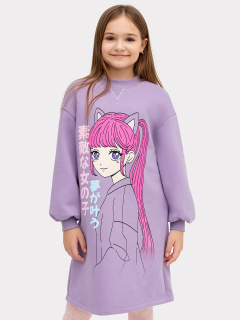 Платье Mark Formelle 157826/24-26578П-7П лиловый_печать_4_сл_на_пол - фото 3