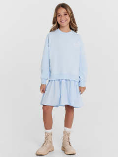 Платье Mark Formelle 157852/24-31570П-7 голубое_небо_печать_2_сл_на_пол - фото 1