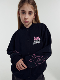 Толстовка Mark Formelle 167739/1/24-26173П-7 черный_печать_3_сл_на_ЛВ_дет_пол_2сл_ПРрук_2сл_ЛВ - фото 1